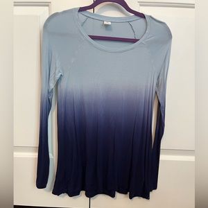 Hollister Ombré Blue Long Sleeve Size S.